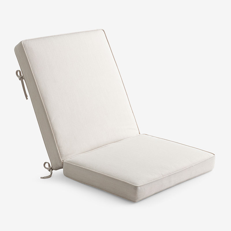 The Company Store Chair & Seatback Cushion In Beige