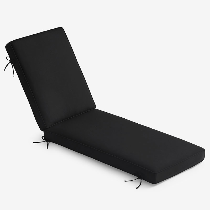 The Company Store Chaise Lounge Cushion In Black