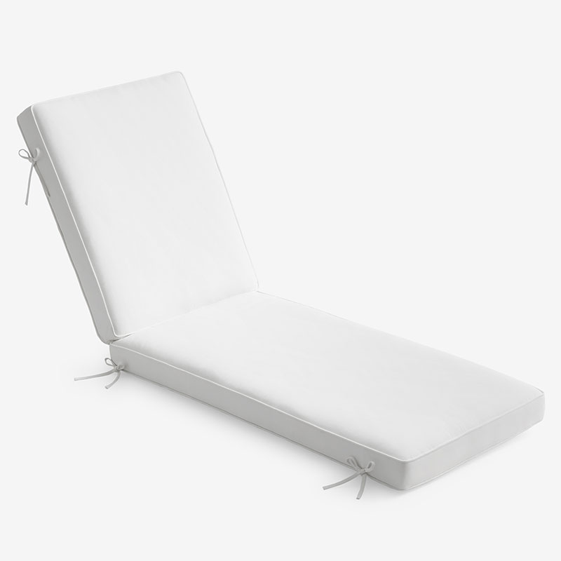 The Company Store Chaise Lounge Cushion In White