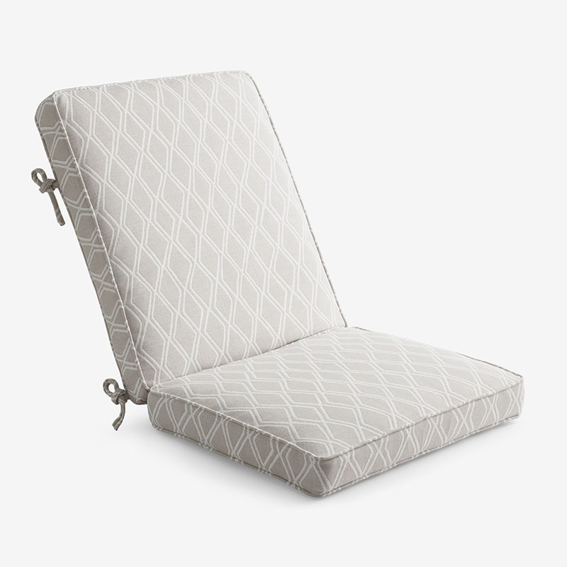 The Company Store Chair & Seatback Cushion In Beige