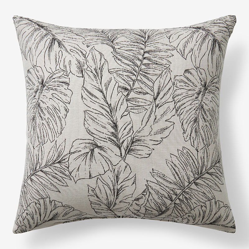The Company Store Indoor/outdoor Toss Pillow In Beige/black