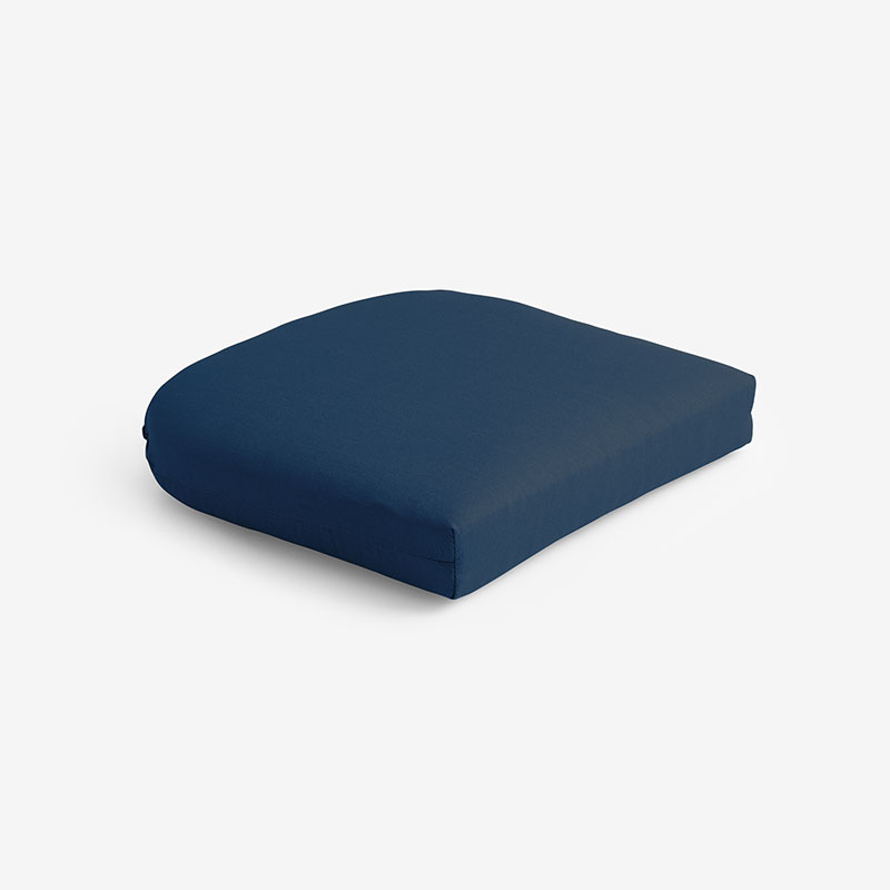 The Company Store Contour Chair Cushion In Blue