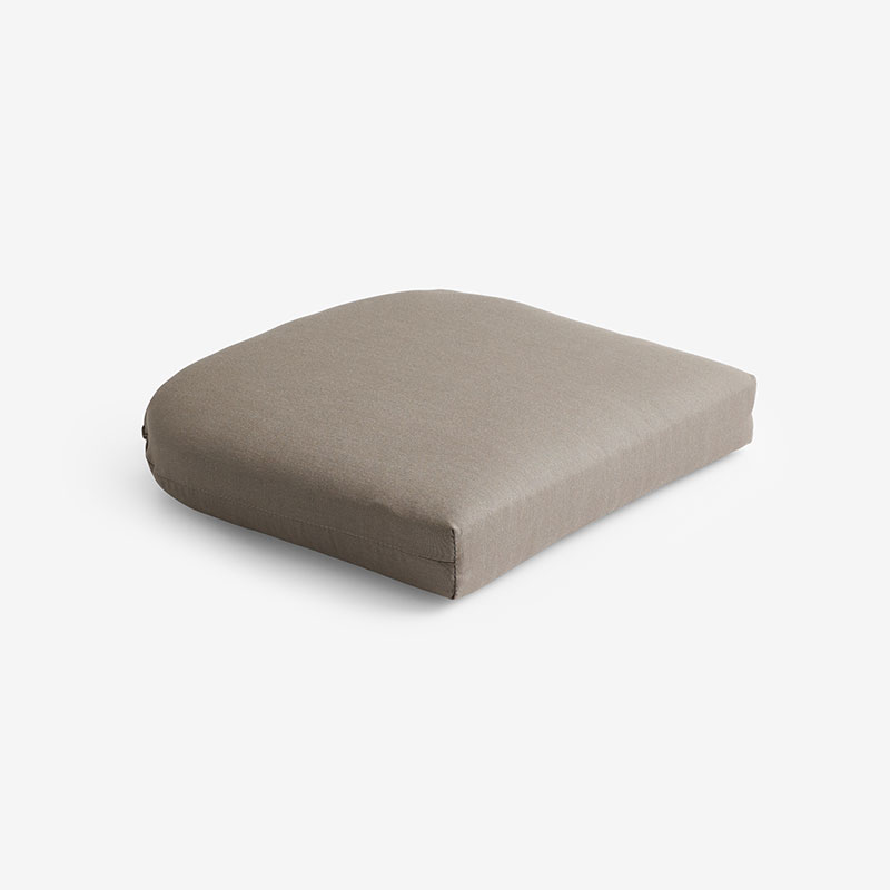 The Company Store Contour Chair Cushion In Beige/brown
