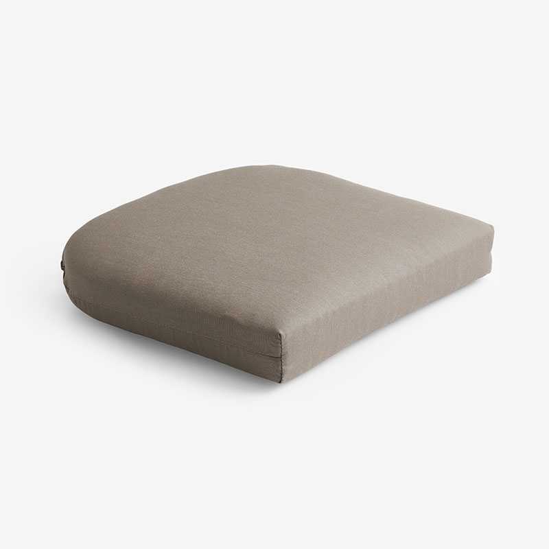 The Company Store Contour Chair Cushion In Beige/brown