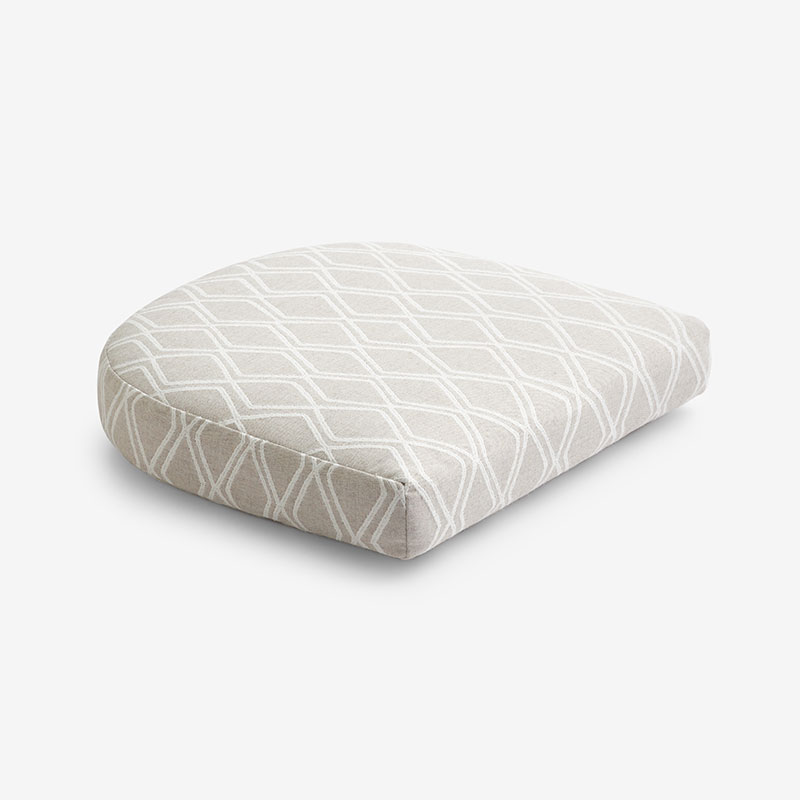 The Company Store Contour Chair Cushion In Beige