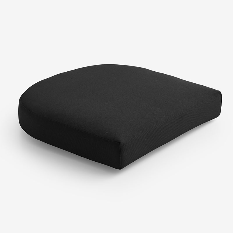 The Company Store Contour Chair Cushion In Black