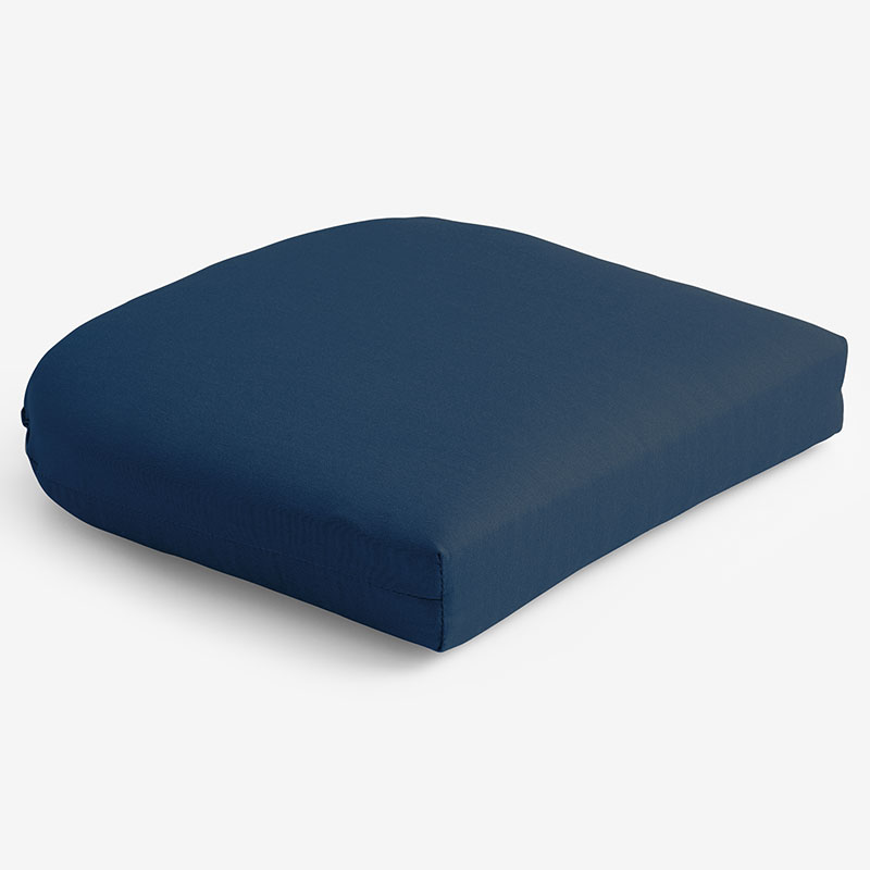 The Company Store Contour Chair Cushion In Blue
