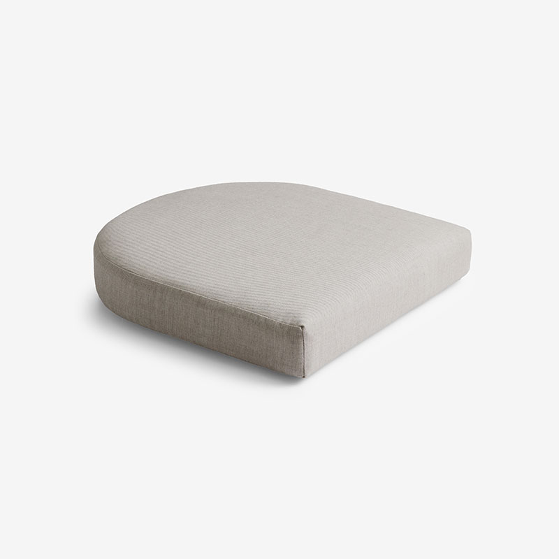 The Company Store Contour Chair Cushion In Gray