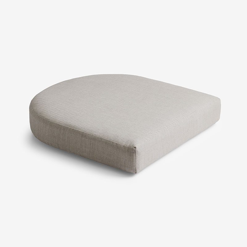 The Company Store Contour Chair Cushion In Gray