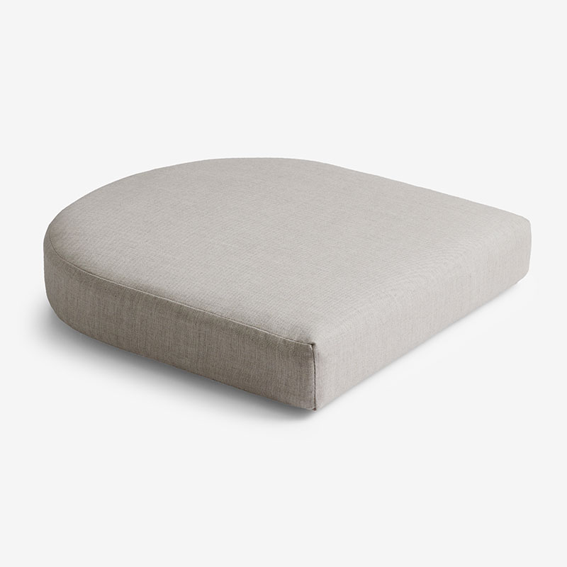 The Company Store Contour Chair Cushion In Gray