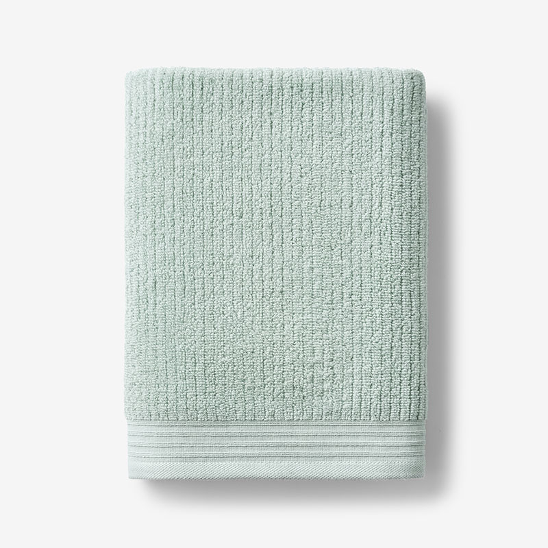 The Company Store Green Earth Quick Dry White Solid Cotton Bath Towel