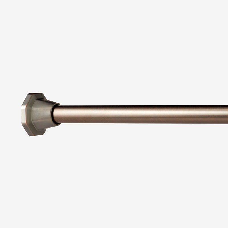 The Company Store Santa Maria Decorative Metal Adjustable Shower Rod In Brown