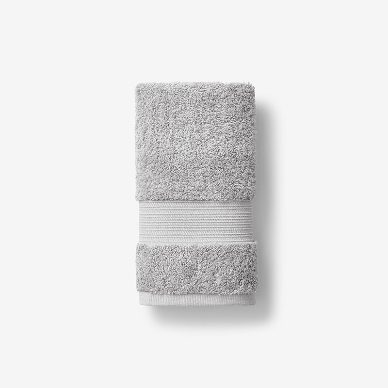 The Company Store Regal Egyptian Cotton Hand Towel In Light Gray