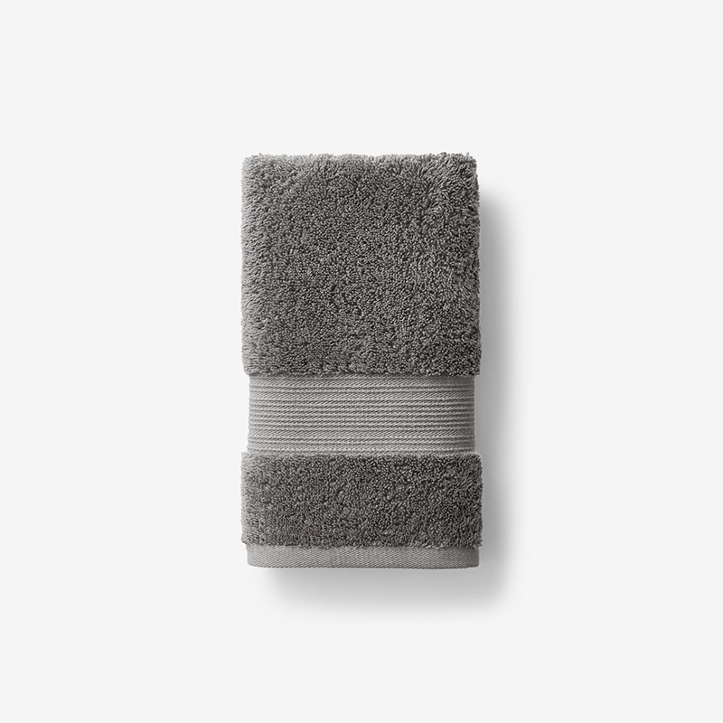 The Company Store Regal Egyptian Cotton Hand Towel In Gray