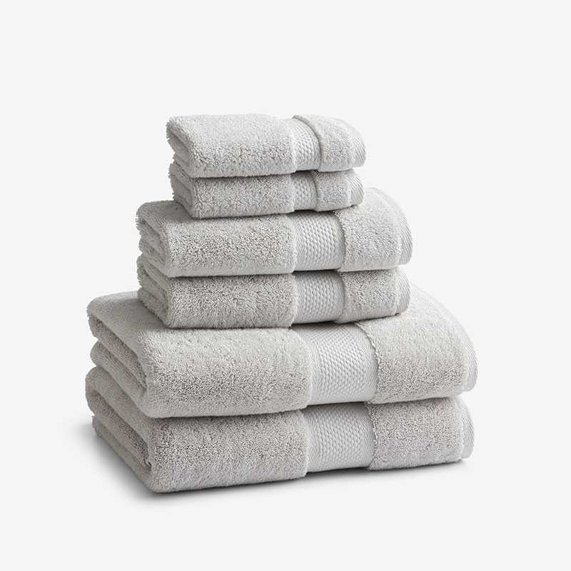 The Company Store Sterling Supima® Cotton 6-piece Bath Set In Gray