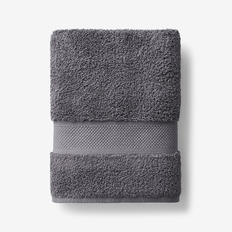 The Company Store Sterling Supima® Cotton Bath Towel In Dark Gray