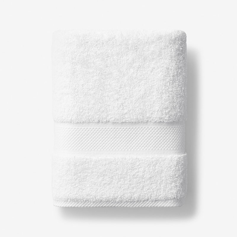 Waffle Cotton Bath Towel - White | The Company Store