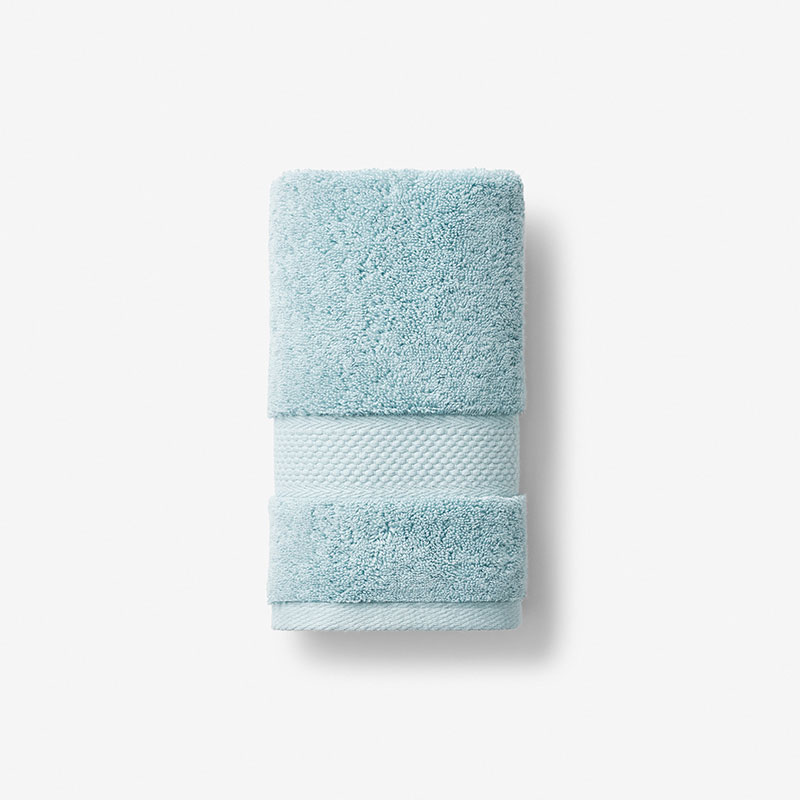 The Company Store Sterling Supima® Cotton Hand Towel In Teal/turquoise Blue