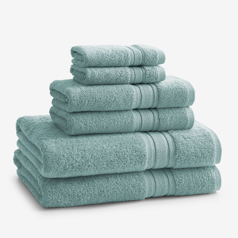 The Company Store Turkish Cotton 6-piece Bath Set In Green