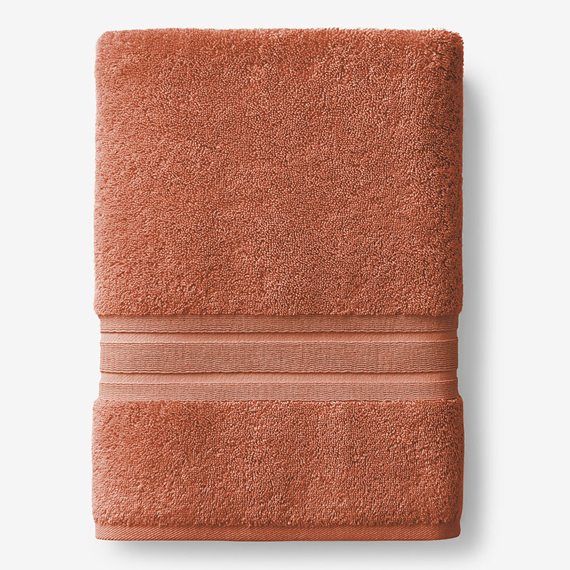 The Company Store Turkish Cotton Bath Towel In Orange/coral