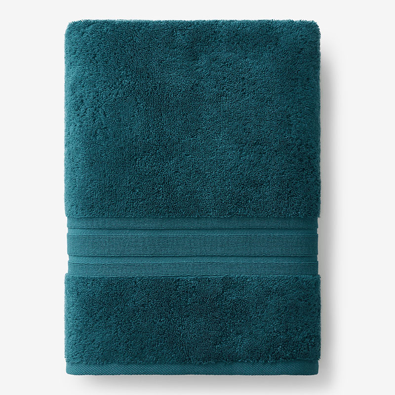 Turkish Cotton Bath Sheets, Deep Teal