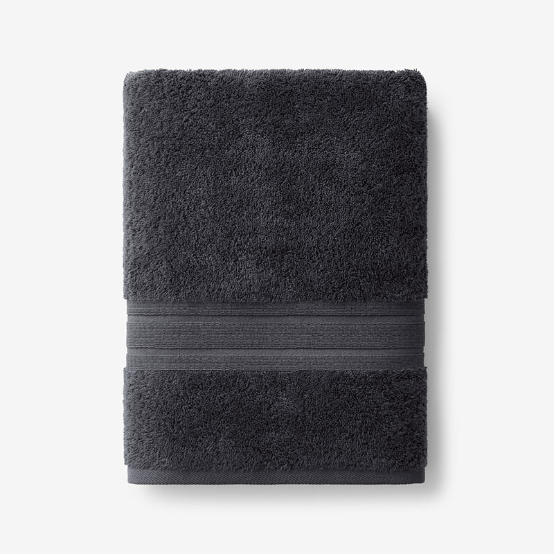 The Company Store Turkish Cotton Bath Towel In Pewter Gray