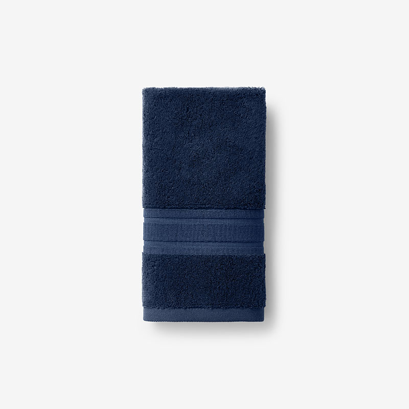 Company Cotton™ Turkish Cotton Hand Towel- Navy | The Company Store