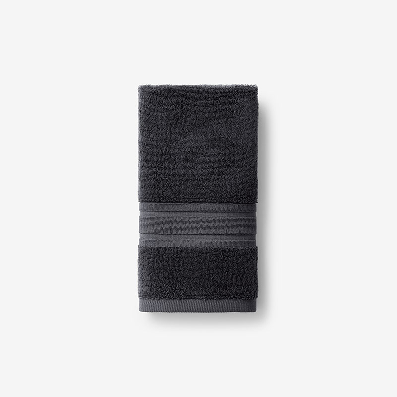 The Company Store Turkish Cotton Hand Towel In Pewter Gray