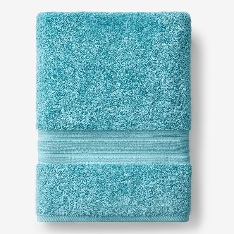 The Company Store Turkish Cotton Bath Sheet In Blue/teal/turquoise