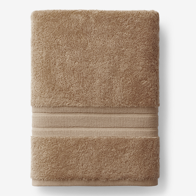 Fieldcrest Heritage Oversized Spa Bath Towel, One Size, Beige