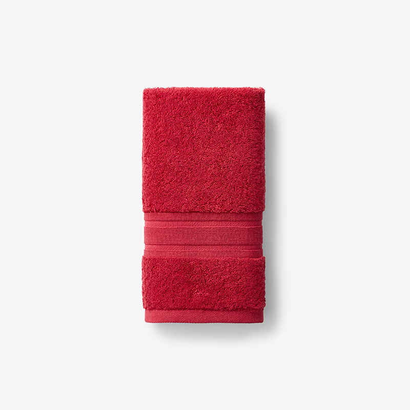 The Company Store Turkish Cotton Hand Towel In Red