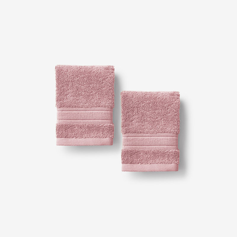 The Company Store Turkish Cotton Washcloths, Set Of 2 In Pink