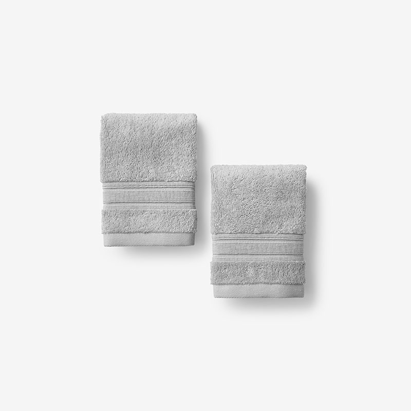 Turkish Cotton Bath Towel - Silver