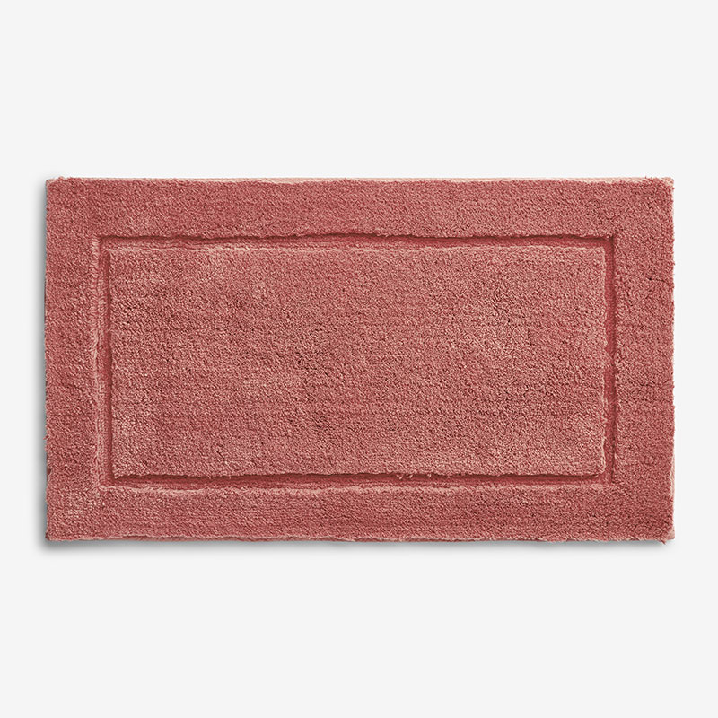 The Company Store Regal Cotton Bath Rug In Orange/coral/pink