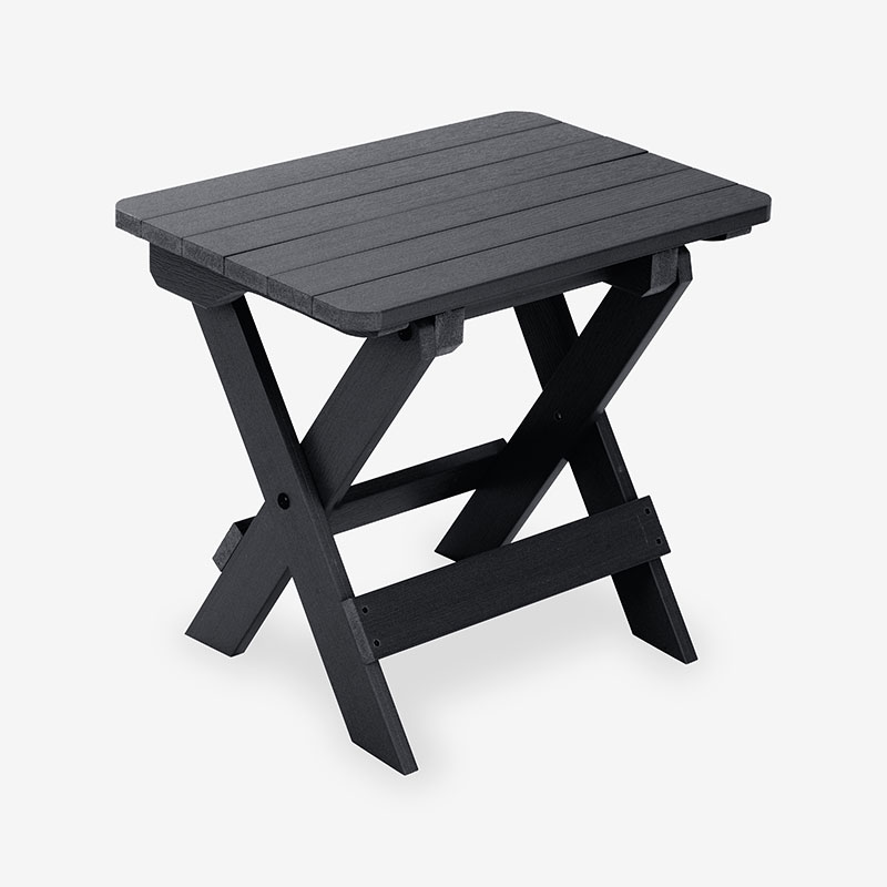 The Company Store Adirondack Folding Side Table In Black
