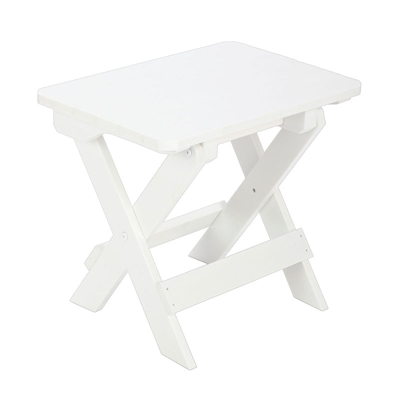 The Company Store Adirondack Folding Side Table In White